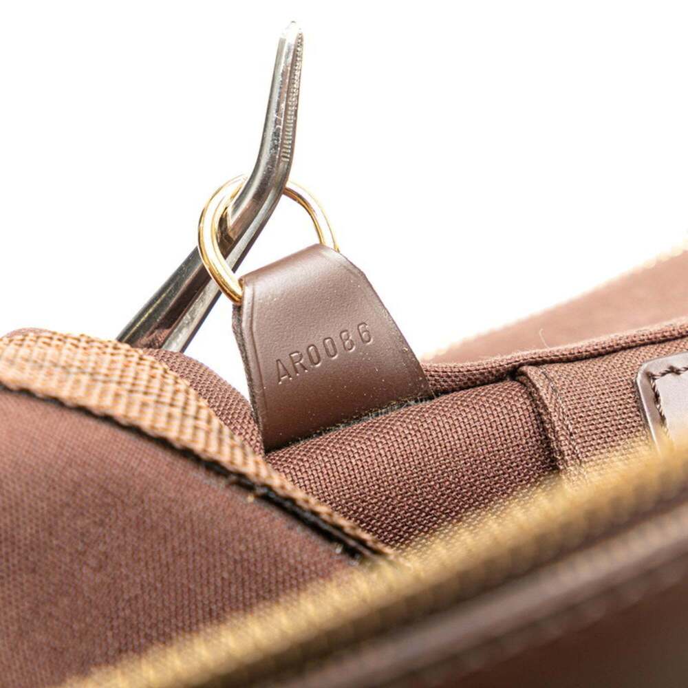 LOUIS VUITTON Brown Damier Leather Boston Bag - Picture 7 of 8